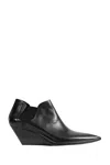 Capasa Low-cut Leather Ankle Boots In Multi