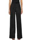 Capasa Milano Check Wide Pants In Black