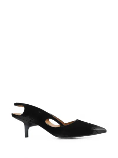 Capasa Milano Cut-out Slingback Pumps In Black