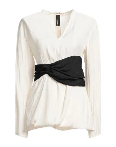 Capasa Milano Woman Blouse Ivory Size 8 Polyester In White