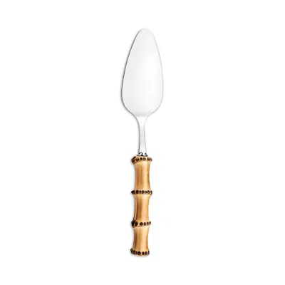 Capdeco Bamboo Handle Cake Server In Brown