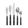 Capdeco Byblos 5 Piece Place Setting In Black