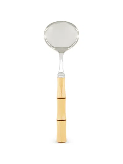 Capdeco Byblos Bamboo Sauce Ladle In Silver