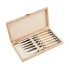 Capdeco Conty Box Of Steak Knives, Set Of 6 In Nude