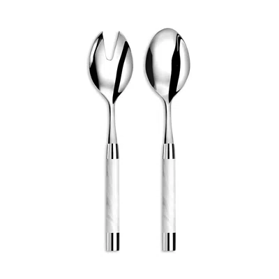 Capdeco Conty Collection Salad Servers In White