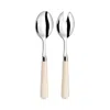 Capdeco Helios Salad Servers In White