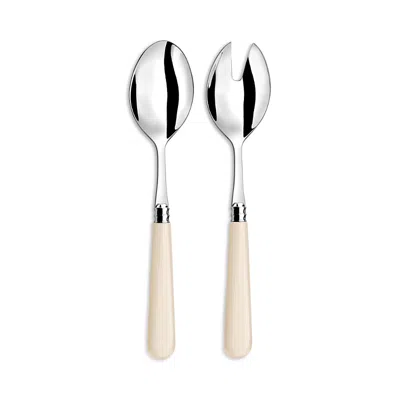 Capdeco Helios Salad Servers In White