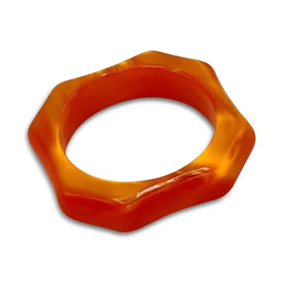 Capdeco Napkin Ring In Orange