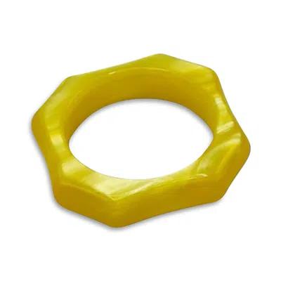 Capdeco Napkin Ring In Yellow