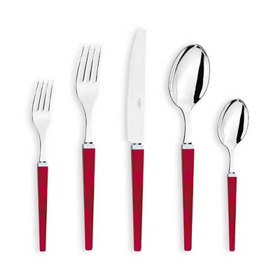 Capdeco Quio 5 Piece Place Setting In Red