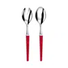 Capdeco Quio Collection Grenadine Salad Server Set In Red
