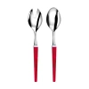 Capdeco Quio Collection Grenadine Salad Server Set In Red