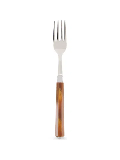 Capdeco Wood Dinner Fork In Brown