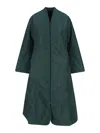 Cape Long Jacket In Green