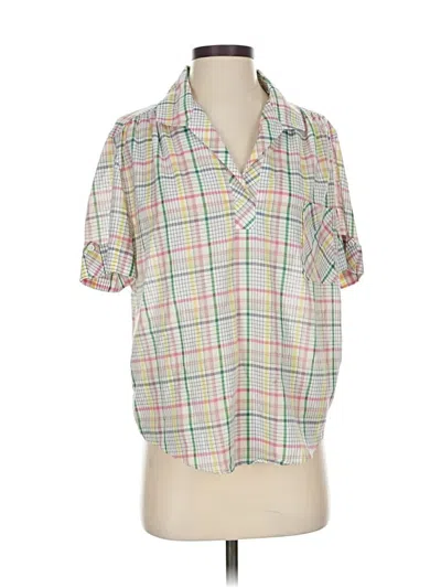 Pre-owned Cape Cod Match Mates Short Sleeve Button Down Shirt In Pink