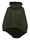 Cape Concept Hooded Jacket In Green