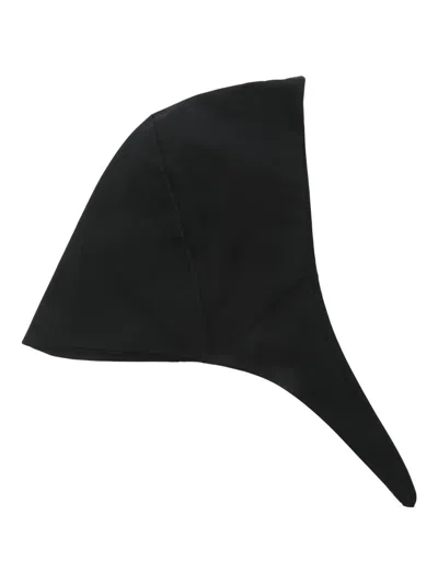 Cape Concept Pointed-end Headscarf In Black
