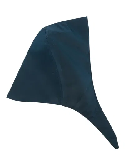 Cape Concept Pointed-end Headscarf In Blue
