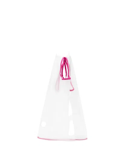 Cape Concept Semi-transparent Tote Bag In White