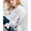 Cape Cove Clover Equestrian Blouse In White