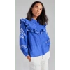 CAPE COVE COW PARSLEY PINTUCK BLOUSE