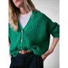 Cape Cove Sirena Alpaca Blend Italian Cardigan In Green