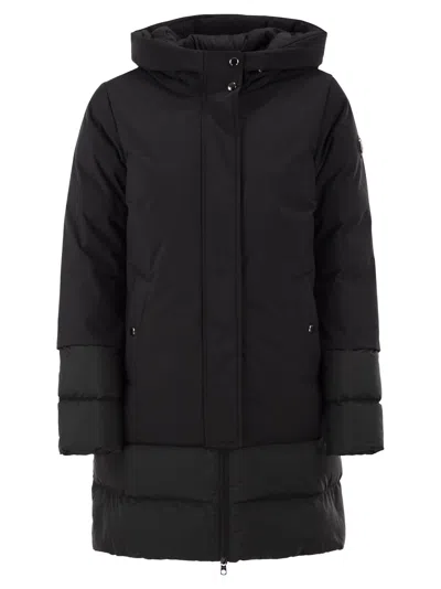 Cape Horn Candelaria Hooded Down Jacket In Black