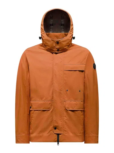 Cape Horn Choros Boxy Cropped Hooded Jacket In Brown