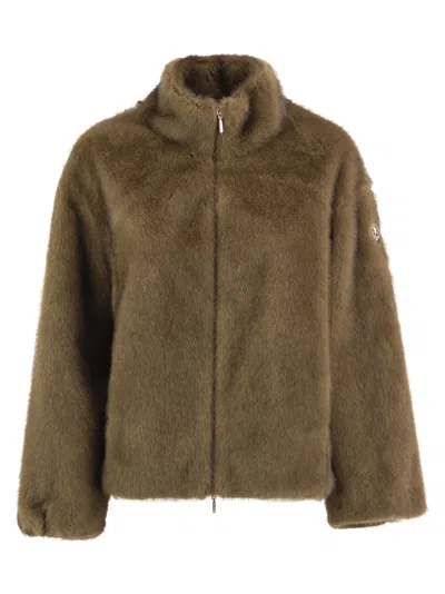 Cape Horn Isluga - Faux Fur Jacket With High Collar In Brown