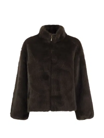 Cape Horn Isluga Faux-fur Jacket In Brown