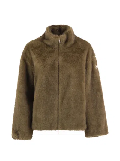 Cape Horn Isluga Faux-fur Jacket In Green