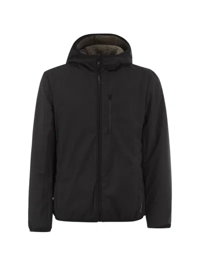 Cape Horn Morales Reversible Sherpa-effect Jacket In Black
