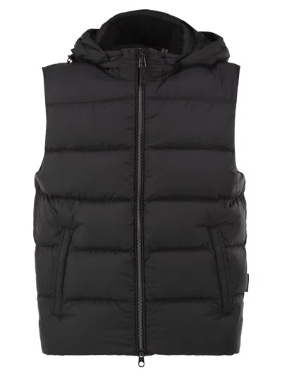 Cape Horn Perdido - Hooded Down-filled Gilet In Black