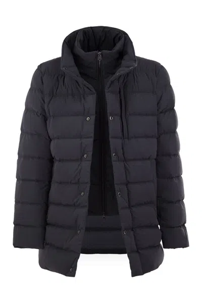 Cape Horn Rojas - Down Jacket With Removable Inner Bib In Blue