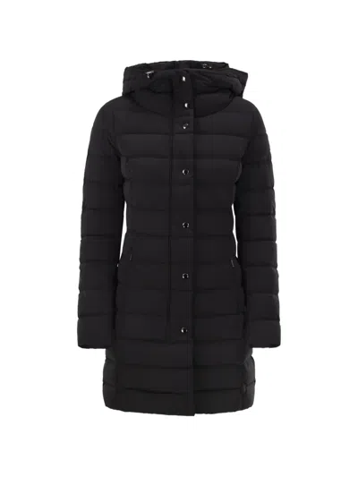 Cape Horn Santacruz Hooded Quilted Down Jacket In Black