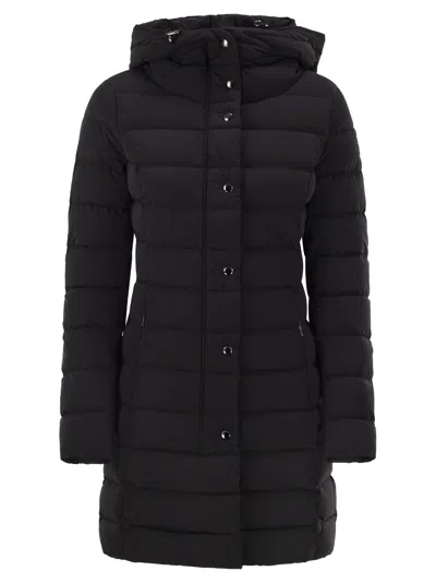 Cape Horn Santacruz - Long Hooded Down Jacket In Black