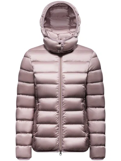 Cape Horn Stella Quilted Hooded Glossy Down Coat In Pink