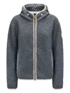 Cape Horn Teddy-fleece Hooded Jacket In Gray