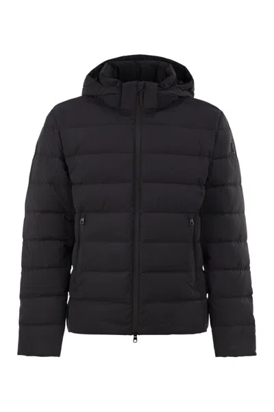 Cape Horn Williams Hooded Down Jacket In Black