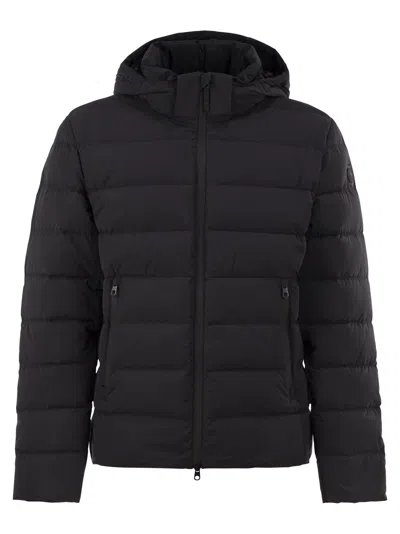 Cape Horn Williams Hooded Padded Down Jacket In Black