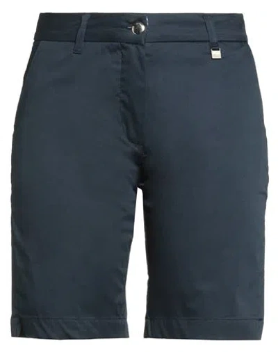 Cape Horn Woman Shorts & Bermuda Shorts Midnight Blue Size 6 Cotton, Elastane