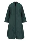 Cape Long Jacket In Green