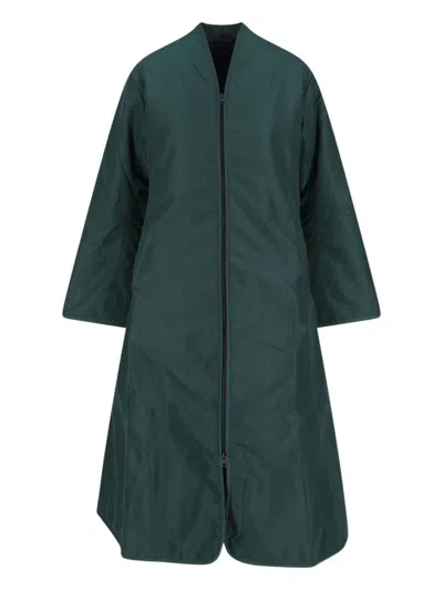 CAPE MIDDLE COAT - GREEN