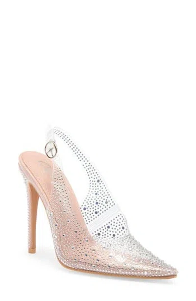 Cape Robbin Angy Slingback Pump In Clear