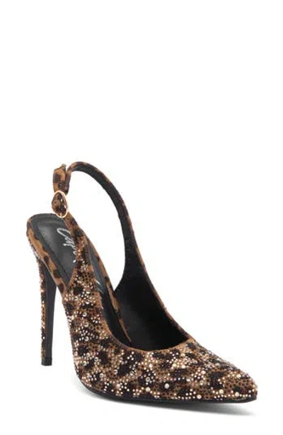 Cape Robbin Angy Slingback Pump In Leopard