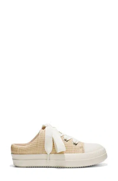 Cape Robbin Minette Woven Sneaker Mule In Raffia