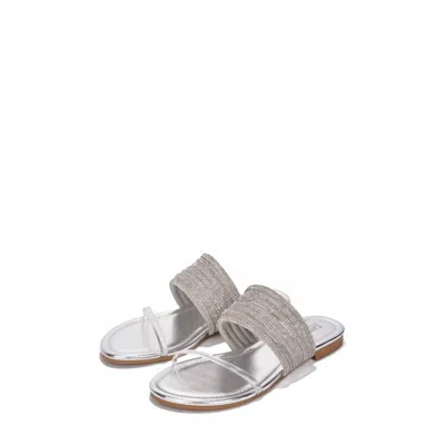 Cape Robbin Women's Candy Floss Sandals In Silver