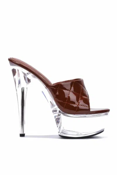 Cape Robbin Women's Hainey Slip On Platform Heels In Brown