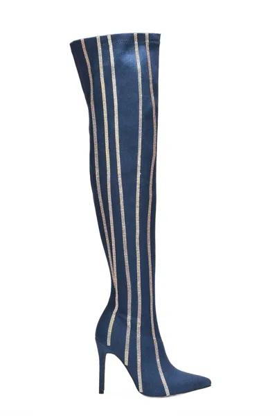 Cape Robbin Women's Hidenim Boots In Blue