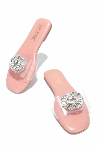 Cape Robbin Women's Kanda Jewell Band Sandal In Blush In Multi
